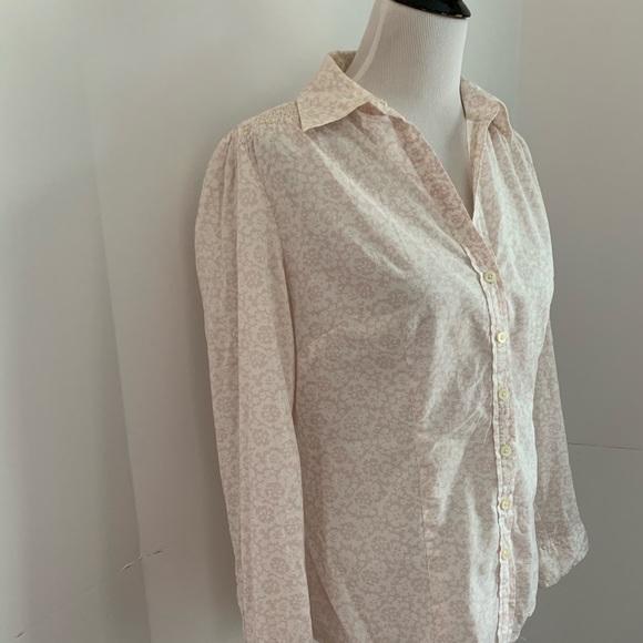 LOFT floral button down medium - Picture 7 of 7